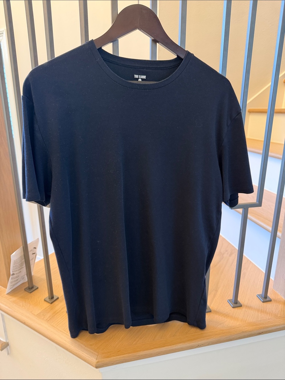 True Classic Men's Navy Crew Neck T-Shirt